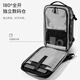 Tomtoc Reisetasche große Kapazität Rucksack Herren Rucksack Geschäftsreisen Outdoor-Gepäcktasche 17,3-Zoll-Laptop-Tasche T67 Classic Black 38L Support 35-Tage-Reisen