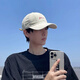 Meman Baseball Cap для мужчин и женщин Тот же летняя солнцезащитная шляпа для мужчин и женщин, мужская модная бренда Sun Speration и осень Большой Головой округ, показывающий лицо маленького утенка Кэп Хаки М обычный размер [56-59 см]]