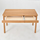 MUJI solid wood desk/(with drawer) table natural color width 120* length 60* height 75cm