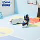 
Jordan (QIAODAN) children's shoes for summer men's basketball shoes breathable leather mesh wear-resistant shock-absorbing sports shoes-30