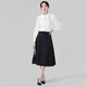 Troman 1-shirt 2-wear no-iron removable bow white shirt women's long-sleeved professional wear formal top interview shirt
