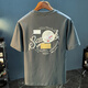 Qianji (QIANJI) summer new short-sleeved T-shirt men's American heavy-duty printed T-shirt top 2024 trendy round neck half-sleeved clothes elegant apricot color [JSW9906 elegant apricot color] L suitable for 109-123Jin [Jin equals 0.5 kg]