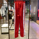 
Adidas Clover Trousers Women's Pants Spring and Autumn New Side Breast Pants Fitness Sports Breathable Straight Casual Wide Legs IR9793 Red XS