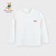 Classic Teddy classic Teddy girls' bottoming shirt children's T-shirt small and medium-sized children's clothing casual long-sleeved versatile top white 100