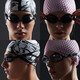 Speedo Edge importó gafas de natación Seiko Equipo de natación impermeable y anti-fog de alta definición para hombres y mujeres negros/humo