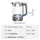 MIJI kettle electric kettle hot water kettle home office large capacity electric kettle glass kettle blue light water boiling visualization 1.7L hot product upgrade one-click constant temperature