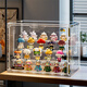 KAMAN blind box storage display rack household dust-proof container figure display cabinet anime doll ornaments large storage box transparent extra large/4 layers 1