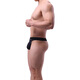 Fearless Captain Herren Unterwäsche werfen Männer mit niedriger taille enge Sporthose Jugend sexy Tasche großer Größe atmungsaktivem Tanga Black 1 L (Gewicht 135-165jin [Jin gleich 0,5 kg]))