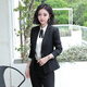 Troman business attire women's suit college student interview formal suit women's suit black work clothes iron-free blazer