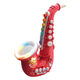 Jennerson Kinder Saxophon Baby kleiner schwarzer Röhrchen Elektromativer Instrumente Kollektion für Anfänger Leicht zu lernen tragbare Musikspielzeug weiße Klarinette [gewöhnliche Batterie]