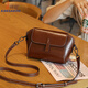 
Kangaroo (KANGAROO) leather small square bag 2025 new niche and versatile fashionable shoulder bag fashionable simple casual cowhide crossbody women's bag pearl white