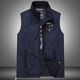 San Marci Paul Italien Gest Veste Men Affaire des affaires décontractées Clip de cheval masculin Line-Taille Sans manche Collier Collier Veste Men 9928-BLUE L 135-150JIN [Jin est égal à 0,5 kg]