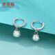 Yuan Shengfu's new PT950 high-quality laser bead platinum earrings, genuine platinum earrings, earrings, earrings for women, 2.97 grams