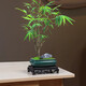 Yuxuantang rétro ge kiln fleur pot céramique argile violette petite feuille rouge nanmu papillon orchidée végétale verte salon intérieur en pot pott-bambou pot