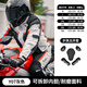 
GHOST RACING Motorcycle Cycling Clothing Set Four Seasons Universal Men's Windproof Breathable Anti-fall Motorcycle Clothing Jacket Motorcycle Racing Clothing Light Gray Top XL