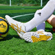 
FEELACES football shoes broken nails TF men and women adult children's shoes for youth anti-slip training artificial grass middle school entrance examination leather rubber sole shoes 2022 Platinum broken nails 41 [socks + protective plate + shoe bag]