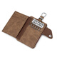Mashalanti Men's Key Sac 2024 Nouvelle carte de cartes de grande capacité Certificat Pack de voiture Clé Sac de rangement Multi-fonction Portefeuille Brown