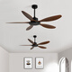 
Weather vane modern industrial style lightless 56-inch ceiling fan restaurant ceiling simple electric fan living room commercial study fan frequency conversion 46-681A white 5 leaves - white leaves remote control without light