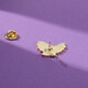 Jiemo imitation enamel metal badge peace dove brooch ins female student cute cartoon bag pendant pigeon + gift box