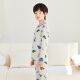 
Red bean children's pure cotton autumn clothes and autumn pants suit for men and women medium and large children thin autumn and winter thermal underwear Class A full cotton cotton sweater H4M1049 hemp ash 150