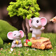 Cartoon Baby Elefant Ornamente süße Cartoon Baby Elefant Elefant Model Blindbox Spielzeug Desktop Mini Simulation Tiersitzung Süßes Baby Elefant (einfaches Outfit
