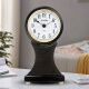 Hermle Clocks European simple and high-end desktop small clock living room home desktop clock Hemler quartz movement HD-QT202 Charcoal black-piano paint