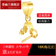 Huiyoulan new product 18K gold buckle emerald buckle classic plum blossom buckle melon seed buckle beeswax crystal pendant clip buckle small size 18K gold