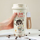 Yunmian Creative Panda Thermal Cup Cufe Coffee Cafe Cupoon Cartoon Water Cup Симпатичная высеченная студентка 316 из нержавеющей стали Cup 316 Inner Coffee Cup-Sf1343 Dora
