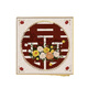 新婚结婚礼物喜字肌理画石英砂丙烯数字油画diy玫瑰装饰挂画 qx10975肌理画 50*50cm加厚实木内框+装饰外框(
