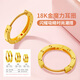 DL 1998 Fat Donglai same style 18k gold earrings ear buckle 18K gold rose gold gold earrings color gold single ear bone small earring k l8k rose gold single outer diameter 9mm about 0.26 grams