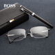 Hugo Boss frame men's classic business half frame casual versatile box 1289/F myopia glasses frame black 1289/F-003