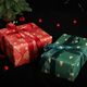 Qiaoxinshi Christmas wrapping paper 10 sheets kraft wrapping paper Christmas decoration high-end book wrapping paper DIY handmade paper