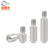 Baodefeng 304 stainless steel GB831 single-slotted external thread cylindrical pin headless step screw shaft position pin complete collection M6x16{2} flat head