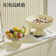 Cabinet star fruit plate household fruit plate snacks living room coffee table simple light luxury nut dried fruit plate snack storage plate transparent color-fruit plate 500ml