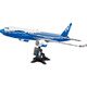 
Yunya Boeing 787 assembled building blocks and small particles assembled passenger aircraft Boeing 787 space shuttle model Children's June 1 gift Boeing Dreamliner 787 (1349 particles)