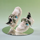 
OETZI Iceman Oz ugly cute men's shoes spring and summer casual canvas shoes lightweight breathable board shoes couple jelly shoes big toe white/gray T24121503 41