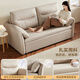 Quanyou Home Small apartment folding sofa bed cream style furniture cat scratch fabric dual-purpose bedroom elephant ear sofa