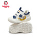 Babu Dou baby toddler shoes children's shoes 25 winter anti-slip plus velvet functional infants and young children soft sole anti-collision for men and women navy blue 20