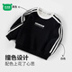 Mini wooden cabin children's fleece sweatshirt autumn and winter boys and girls thick top winter warm base letter black 110