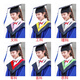Yaojia Degree Bachelor's Clothes Graduation Gowns College Men's and Women's College Wind Engineering Undergraduate Liberal Arts Master's Doctoral Tutor's Gown Bachelor's Clothes Pink Liberal Arts-Basic Style Full Set M (Recommended Height 160-170)