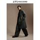 
Peacebird men's clothing [including alpaca wool] stand-up collar woolen coat men's new winter wool woolen coat dark gray first batch S