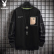 Playboy (Playboy) Logo Sweatshirt Herren 2023 Herbst Neuer runden Hals Top Herren Lose langärmelig