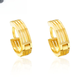 Mu Qin Zhuoyang (ZY) 10k gold earrings ear bone ring ear buckle ear ring women's fashionable simple style K01A small inner diameter 0.5cm single