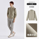 Qian Zhihe Men's Henry Collar Sweatshirt 2024 Autumn and Winter New Raglan Sleeve Contrast Color Pullover Jacket Casual Bottoming Shirt Men's Trend 01C Khaki M