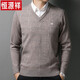 Hengyuanxiang Herrenhals-Nackenpullover verdickte Anti-auf-Hühnchen-Herzkragen Pullover Dad lässig warmes Basishemd leicht zu kaffee 6626 180/92A 155-170jin [Jin gleich 0,5 kg]