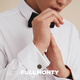 FULL MONTY [No Ion] Men's Shirt French Wing Collar Tasto Dress Suit Formal Wedding Groom White Shirt Eight Character Collar-White 1035 40