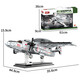 Woma Woma Boy Boy Military War Werwolf Fliesen Baugruppen Dongfeng 41 Intercontinental Raketengepanzerte Fahrzeug Tankflugzeug-Spielzeug-Luftpolizei 600-Träger-Frühwarnflugzeuge [829 Stücke]
