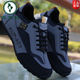 Woodpecker men's shoes 2025 spring casual sports shoes leather waterproof travel shoes soft sole non-slip running shoes daddy trendy shoes white and black H-882 (single shoes) 40