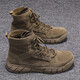 Changxiang Huili Martin Boots Herrenstiefel Sommer High Top Canvas Schuhe Herrenschutz -Schutz Herrenschuhe Arbeitskleidung Britisch -Stil Retro Desert Short Brown 41