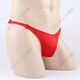 Ye Zimei sexy underwear men's transparent sexy underwear men's temptation thong triangle rear window low waist U protruding men's T-pants 403 one size red